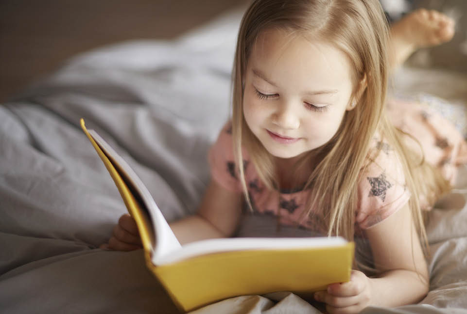 Morning reading of favorite book