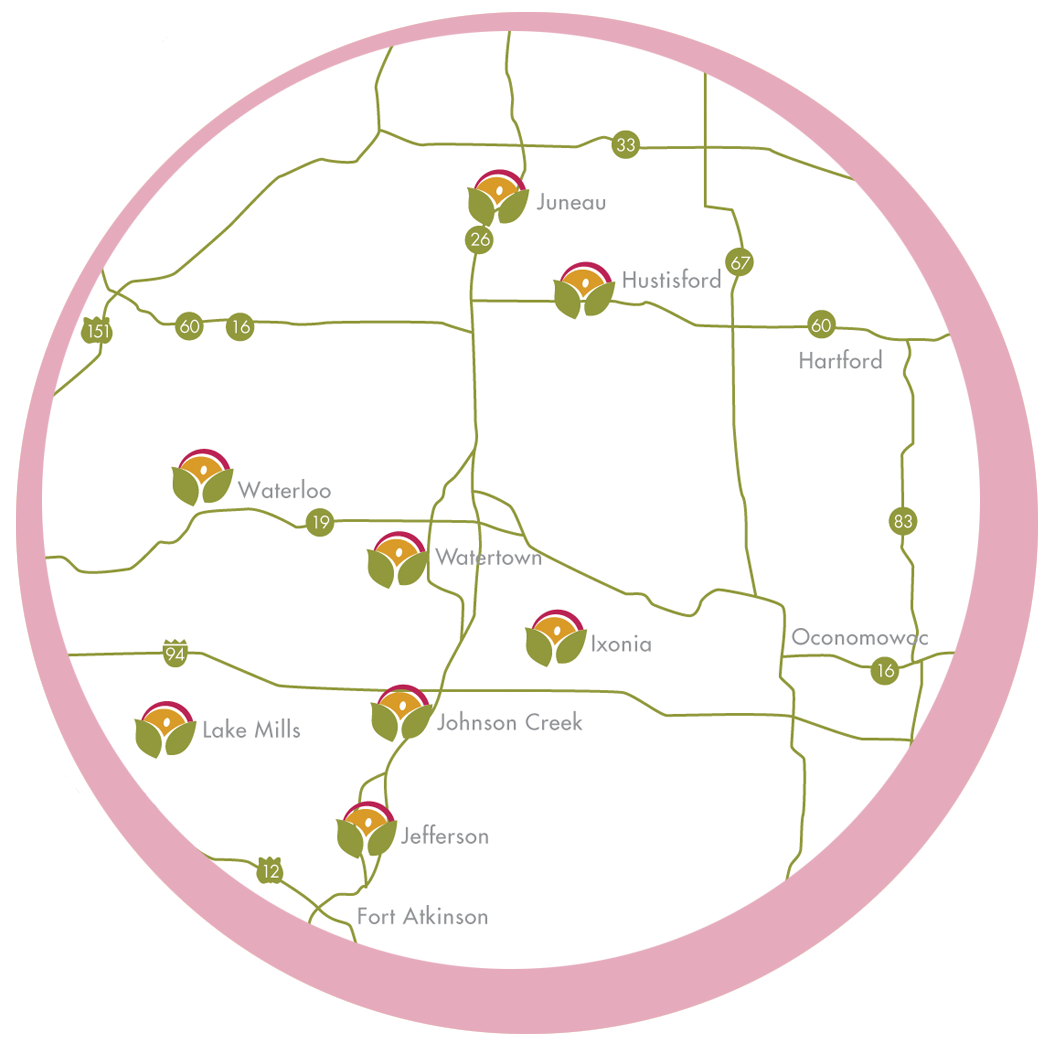 map of service area